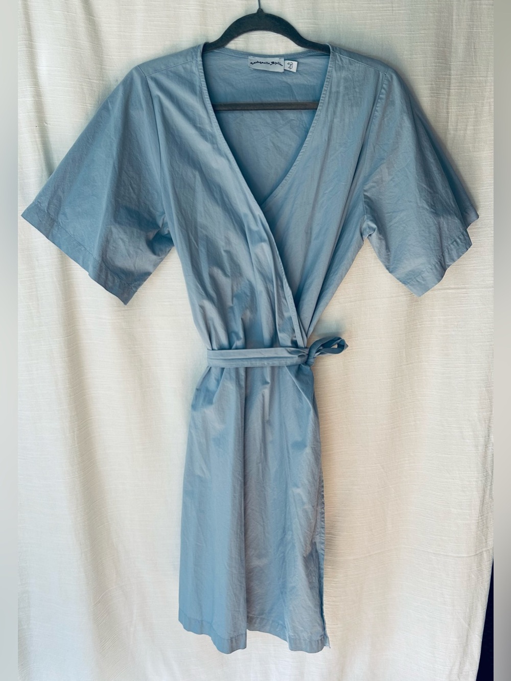 Light Blue Lachapelle Atelier Lightweight French Made Wrap Dress